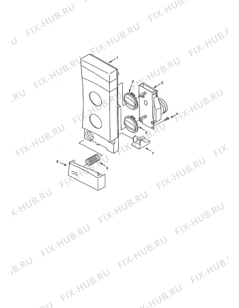 Взрыв-схема микроволновой печи Zanussi ZMJ18M - Схема узла Command panel 037